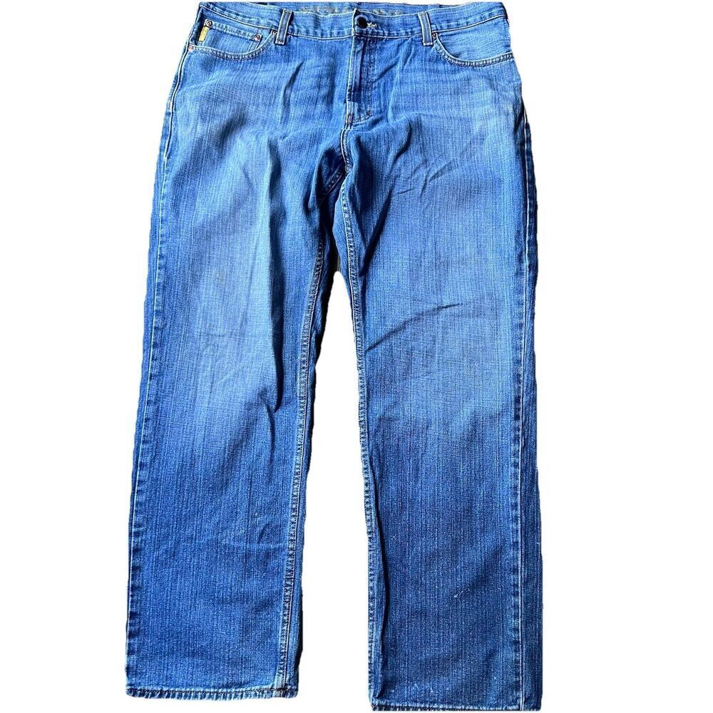 Nautica Classic Relaxed Straight Blue Jeans Pants 100% Cotton Men's 38x32